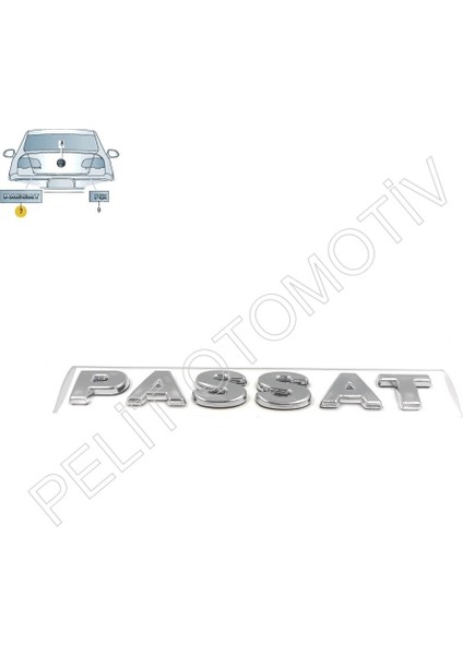 Passat Bagaj Kapak Yazısı 3C0853687A (2006-2011) B6
