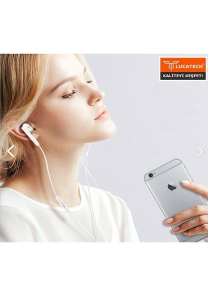 Iphone 7 / 8 / x / 11 / 12 / 13 / 14 Uyumlu Lightning Kablolu Kulaklık (Bluetooth Connect)
