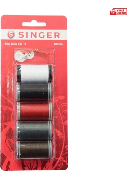 5li Blister Dikiş Seti Beş Renk Iplik 400-06