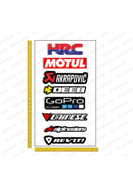 Honda Motorcu Sticker Seti