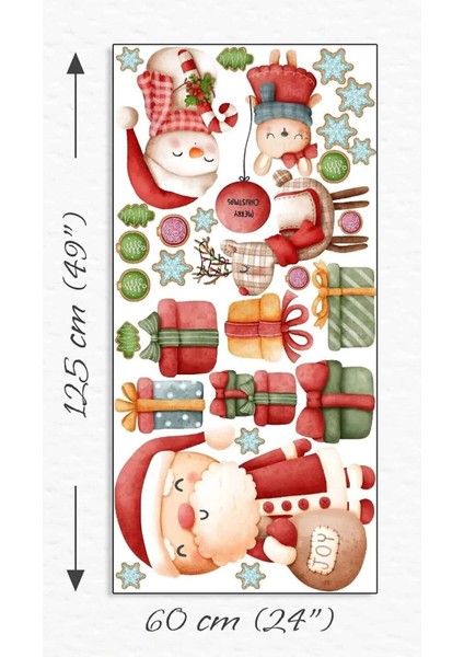 Merry Christmas Hoşgeldin Yeni Yıl Dekoratif Duvar Sticker Seti fiyatları