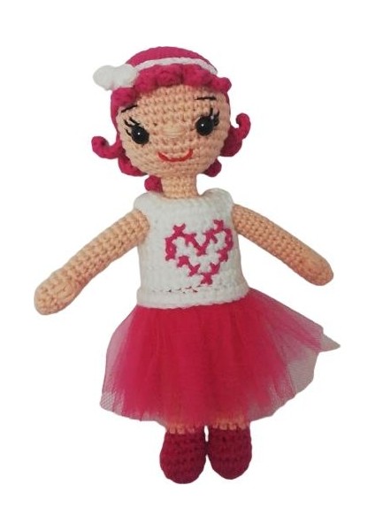 Minyatür Pamuk Şeker Bebek Amigurumi Organik Oyuncak