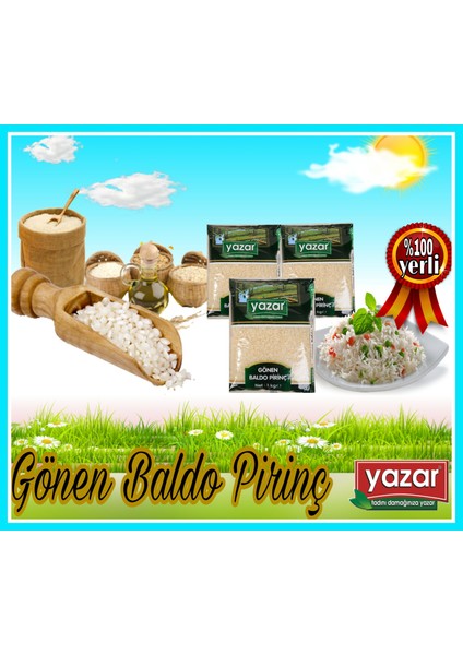 Orti Gönen Baldo Pirinç 5 Kg. x 6 Adet