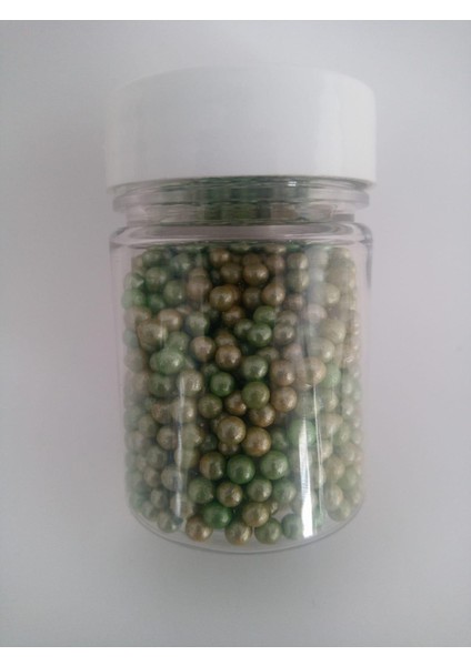 Dekoratif Şeker Boncuk Yeşil 40 gr (Pastalnd)