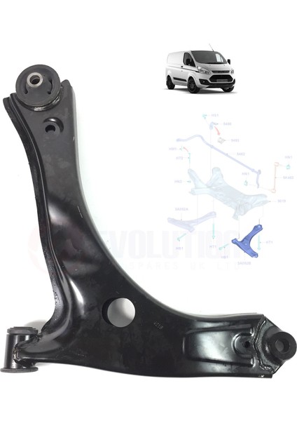 Transit Custom Alt Tabla Salıncak Sol 2013-2018