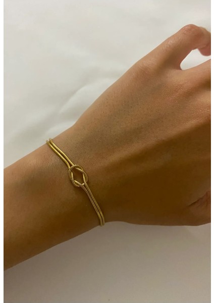 925 Ayar Gümüş Sevgili Çift Düğüm Bileklik Modeli fiyatları