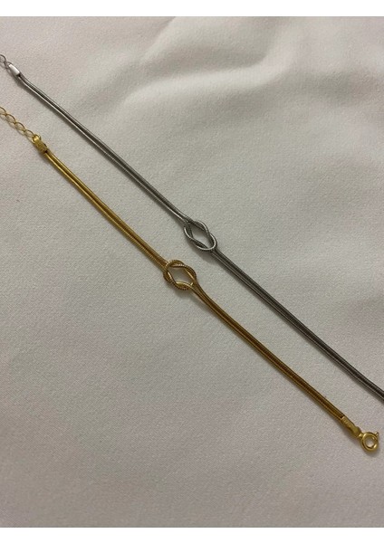 925 Ayar Gümüş Sevgili Çift Düğüm Bileklik Modeli modelleri