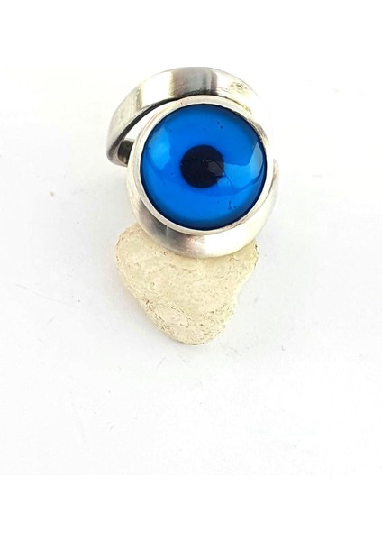 925AYAR Gümüş Nazar Boncuğu Tasarım Yüzük fiyatları