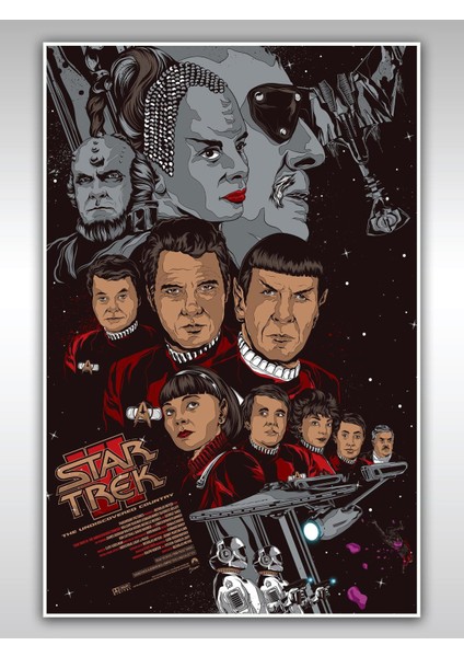 Star Trek Poster 40 x 60 cm Uzay Yolu Afiş - Kalın Poster Kağıdı Dijital Baskı