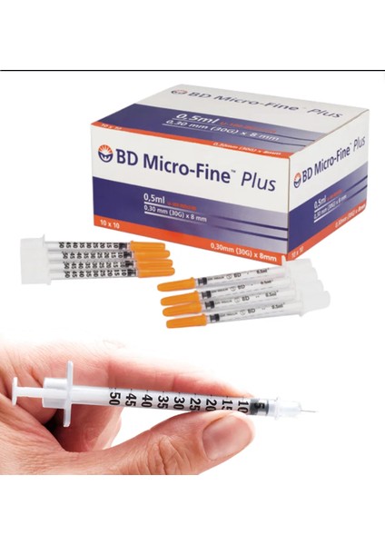 Bd Microfine 0,5ml Enjektör (10'lupaket)