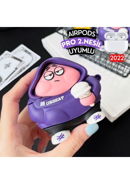 Airpods Pro 2. Nesil Uyumlu Hoodie Tasarım Patrick Yıldız Figürlü Sevimli Kulaklık Kılıfı