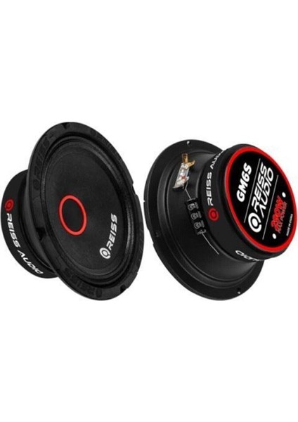 RS-GM6S 16 cm Max Power 290 WATT+120 Watt Rms Midrange Oto Hoparlör 2 Li Paket Halinde
