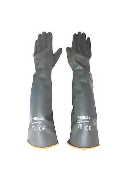 Uzun Boy Bulaşık Eldiveni 55 cm Hegi Hr Latex Endüstriyel Çok Amaçlı Eldiven