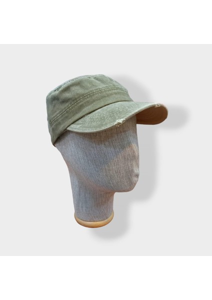 Eskitme Kastro Şapka Ayarlanabilir Açık Yeşil Renk