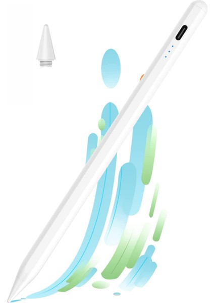 iPad 2023 Yeni Nesil Stylus Kalem Eğim Hassasiyetli Avuç Içi Redli Apple Kalem