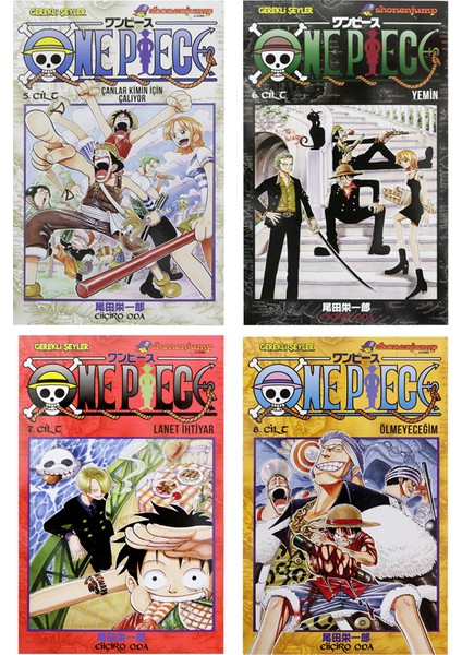 One Piece Çizgiroman 1-12 Set Comics