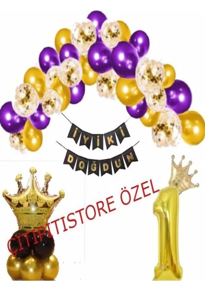 En Yeni Konseptiyle Kral Taçlı 1 Yaş Sade Şık Set