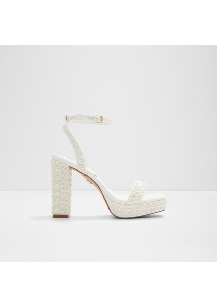 Lulu Sandalet Yüksek Topuklu Sandalet - Beyaz