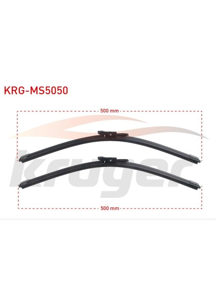 Arac Bazlı Sılecek Setı 500-500MM Bmw 1 Serısı E81/E87 2004-2011 / Mını Coupe R58 2011- 61617169972 61617169971