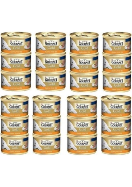 Gold Kıyılmış Hindili Yaş Kedi Maması 85GRX24ADET