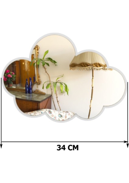 Bulut Çocuk Odası Duvar Aynası