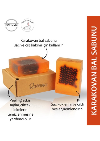 %100 El Yapımı Doğal Karakovan Bal Sabunu