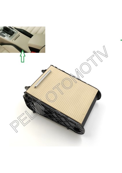 Passat B7 (2011-2015) Orta Konsol Sürgülü Bardaklık 3C0858329H Bej