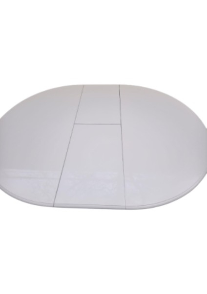 Masa Baba Ihlamur Ağacı Ayak Açılır 100 cm Ahşap Mdf Parlak Krem Lake Boya Kutuda Sevk El Yapım