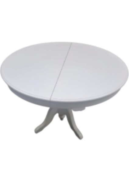 Masa Baba Ihlamur Ağacı Ayak Açılır 100 cm Ahşap Mdf Parlak Krem Lake Boya Kutuda Sevk El Yapım indirimleri