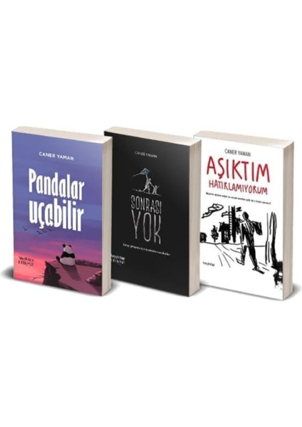 Pandalar Uçabilir - Aşıktım Hatırlamıyorum - Sonrası Yok - 3 Kitap - Caner Yaman