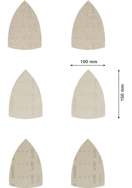 Expert M480 Zımpara Ağı Seti 100 x 150 mm 10 Parça