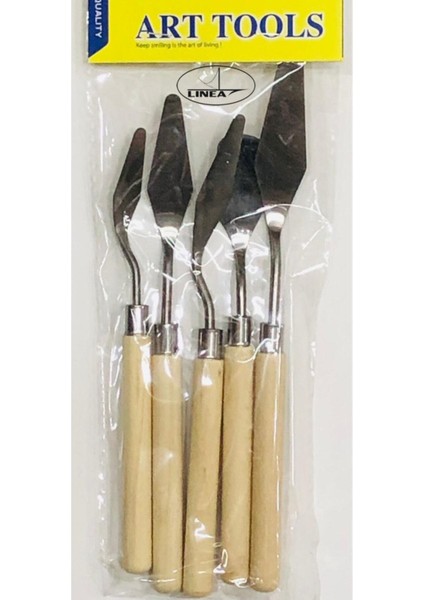 Sanatsal Metal Spatula 5'li Set