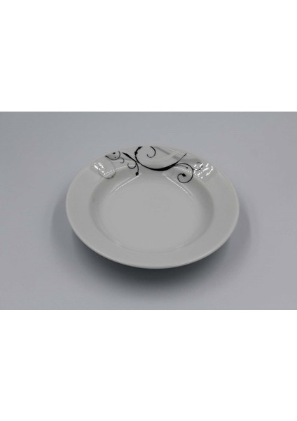 6'Lı Eda 19 Cm Çukur Tabak Tek Çiçek 2438