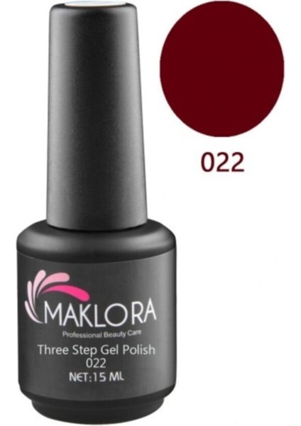 Three Step Gel Polish Kalıcı Oje 15 ml | 022 Cherry Red
