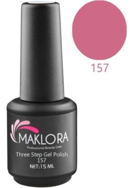 Three Step Gel Polish Kalıcı Oje 15 ml | 157 Dark Pink