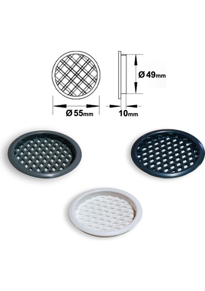 Plastik Menfez 50 Lik Siyah fiyatları