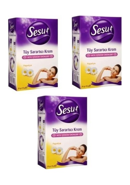 Tüy Sarartıcı 53 gr x 3 Paket