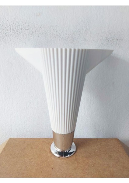 Mobilya Ayağı Çizgili Model 15 cm Krom