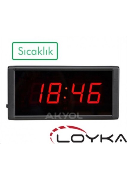 ST-574 Işıklı Termometre Saat