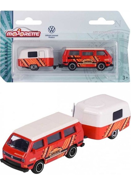 1:64 The Originals Volkswagen T1 Beetle Karavan Kırmızı