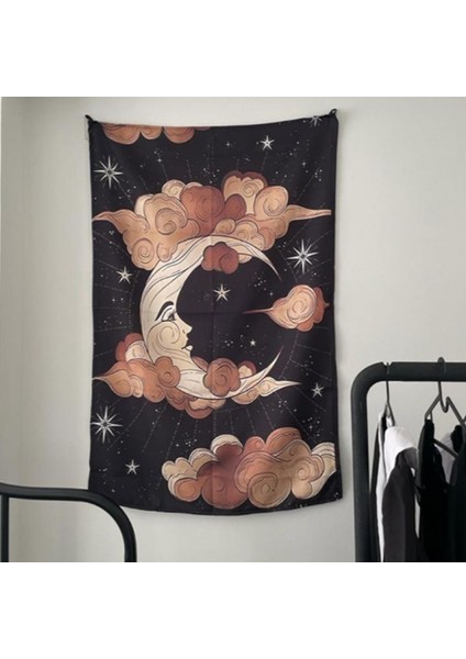 Moon And Sky Duvar Örtüsü - Wall Tapestry I 70 x 100 cm