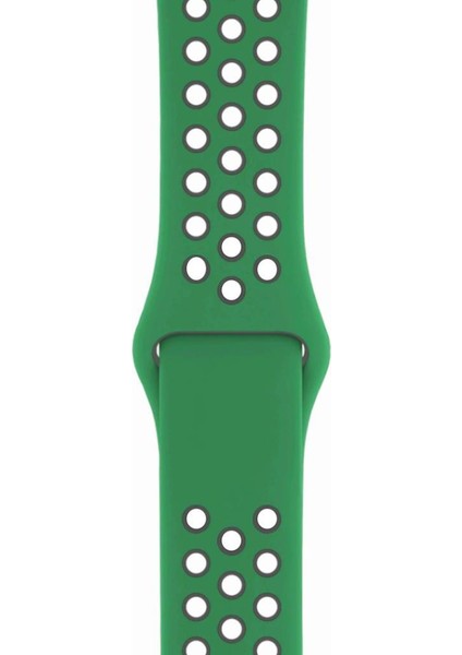 Apple Watch 42-44MM Silikon Kayış - Su Yeşili/gri