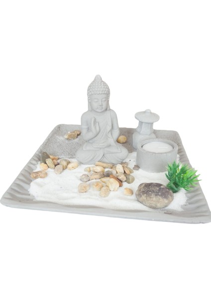 Mini Buddha Zen Bahçe Seti 21X21X12CM fiyatları