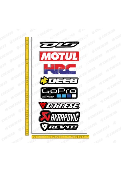 Dio Motorcu Sticker Seti