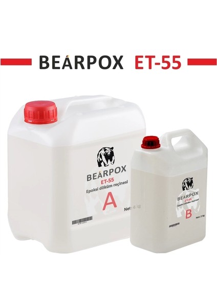 Epoksi Masa Reçinesi Bearpox Et - 55 6 kg