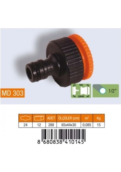 1-3/4 Otomatik Musluk Bağlantısı MD303