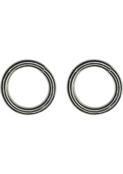 Halka 2cm (Yaysız) Çanta Aksesuarı 2 Adet Gümüş Renk