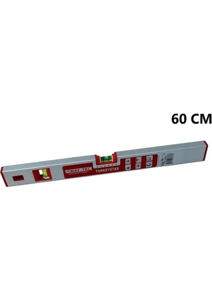 60 cm Gri Mıknatıslı Su Terazisi MK0592