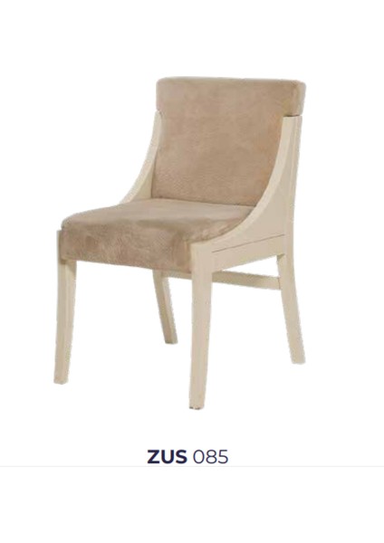 Sandalye ST ZUS085 Berjer Model Kavrar Sırtlık Kayın Ayak Babyface Kumaş Vizon