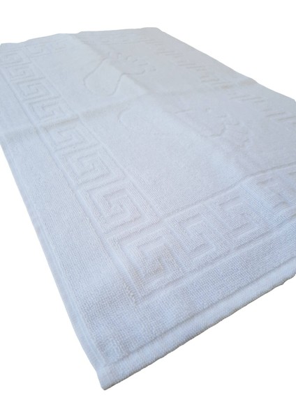 2 Li Ayak Izli Banyo Paspas 100 Pamuklu Ayak Havlusu 50 x 70 cm
